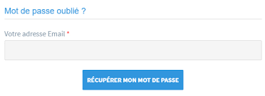 MOT DE PASSE OUBLIÉ